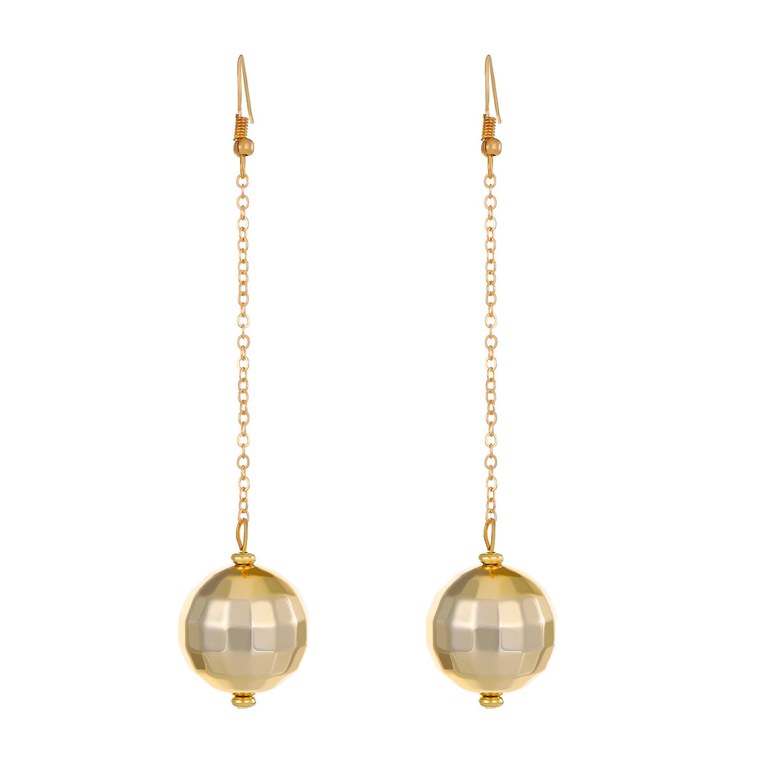 Wholesale Round Earrings Necklace Disco Bracelet Women Set Electroplating Jewelry